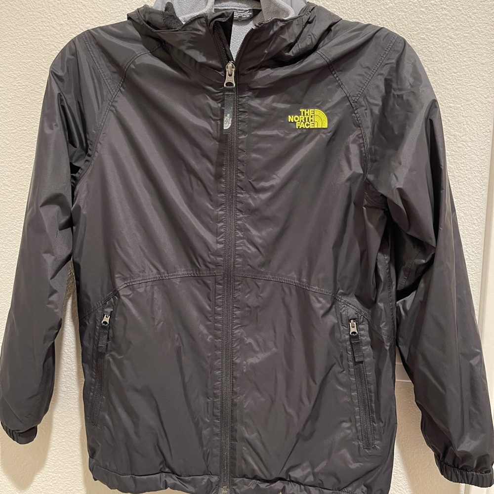 Black Boys North Face Jacket with Fleece Lining